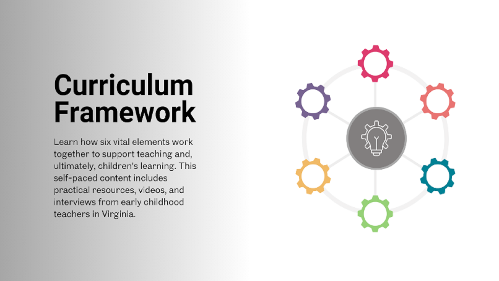 Curriculum Framework training announcement