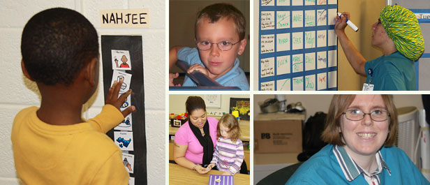 Caregivers and children with autism
