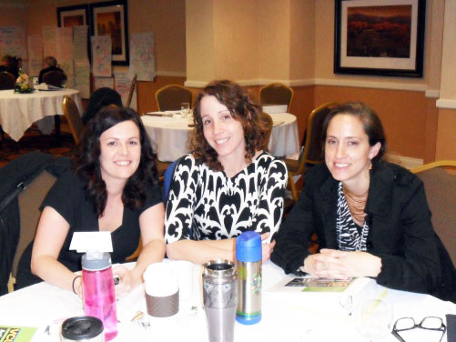 students at a table