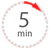 Five minute clock